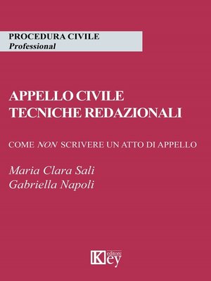 cover image of Appello civile – Tecniche redazionali
